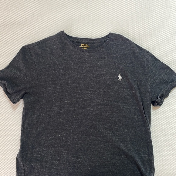Men’s dark gray Ralph Lauren Polo T-shirt - Picture 3 of 3